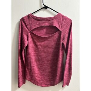 Juicy Couture‎ Womens Top Pullover Keyhole Chest Cutout Magenta Knit Size Medium